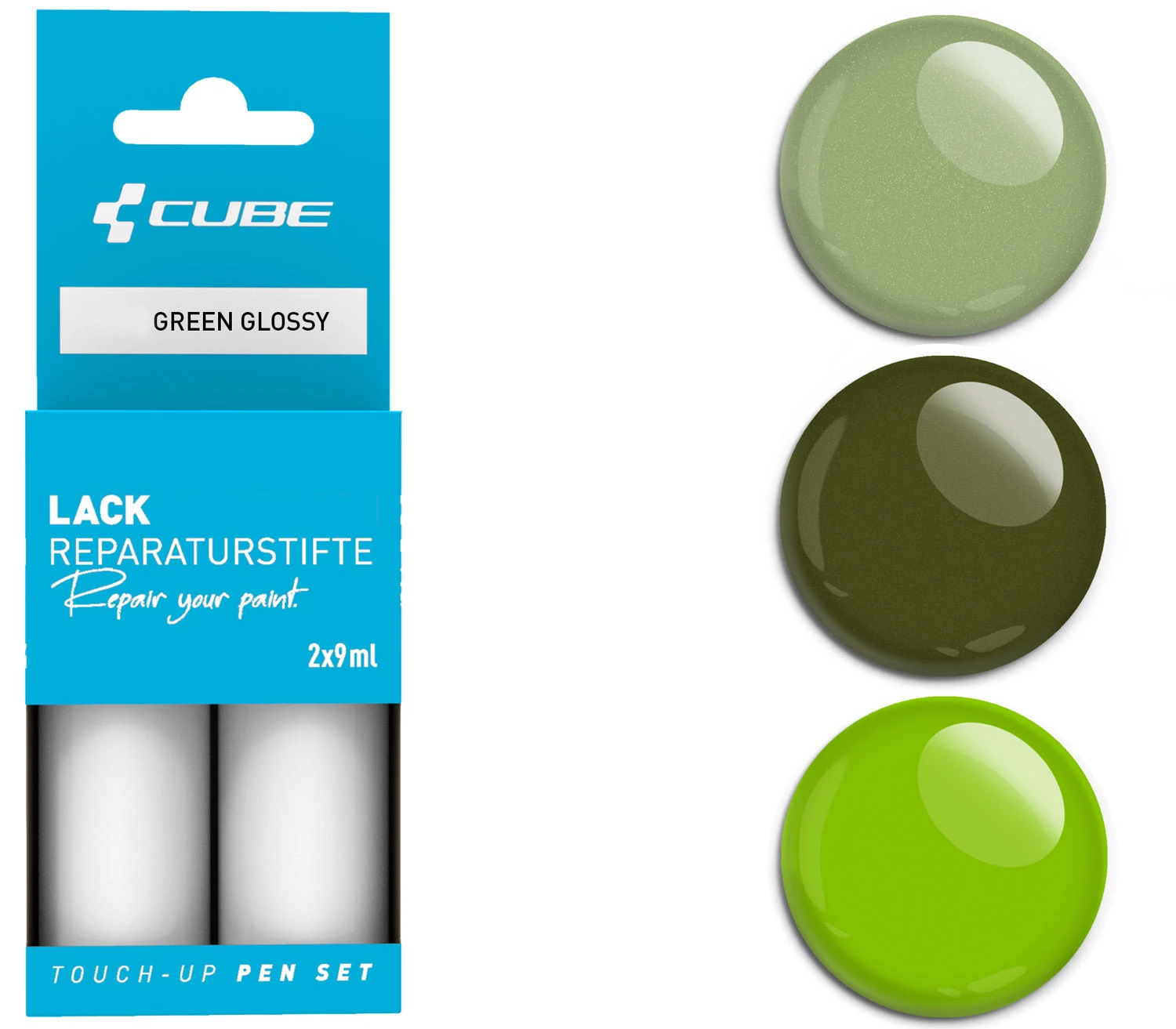 Cube Kit De Réparation De Peinture GREEN Glossy