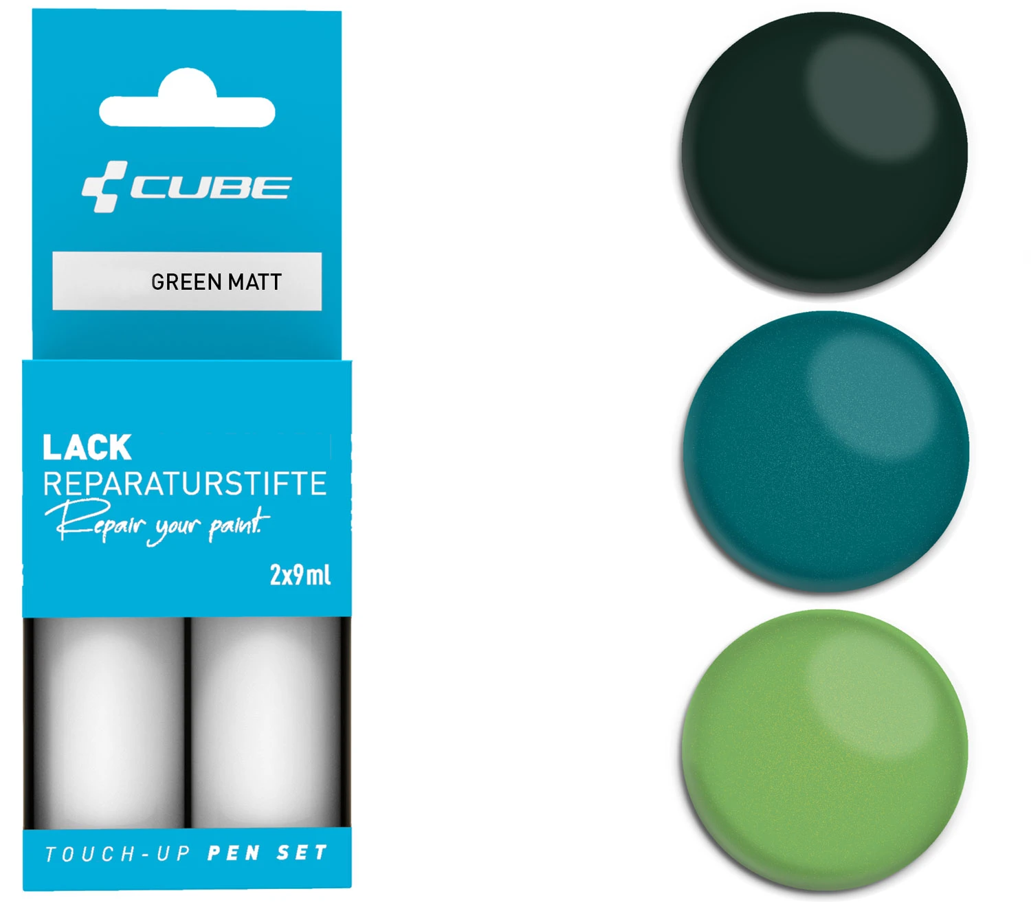 Cube Kit De Réparation De Peinture GREEN Matt